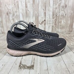Brooks Ghost 13 Womens Running Shoes Black‎ Pearl Hushed Violet Size 6.5